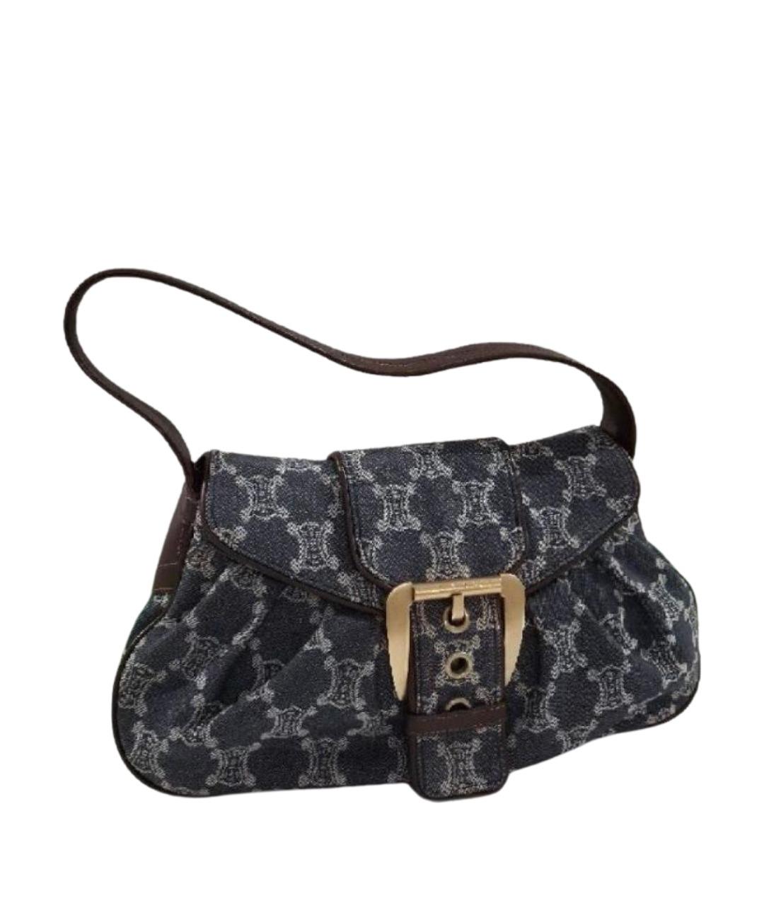 CELINE Темно-синяя деним сумка через плечо, фото 1