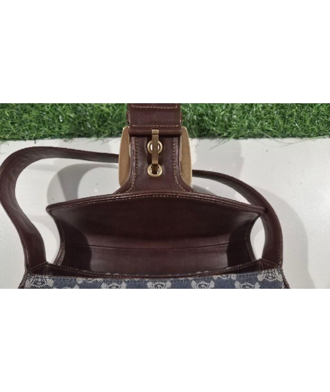 CELINE Темно-синяя деним сумка через плечо, фото 3