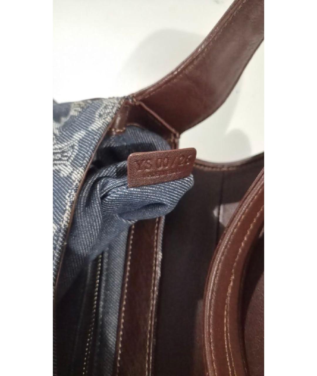 CELINE Темно-синяя деним сумка через плечо, фото 6