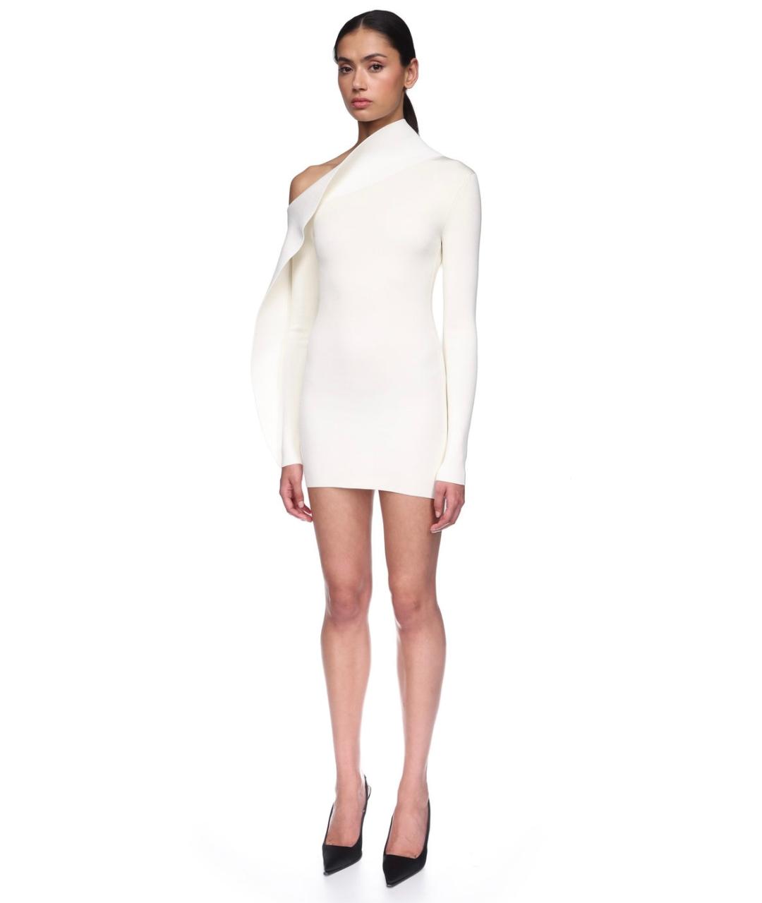 DAVID KOMA Белое коктейльное платье, фото 7
