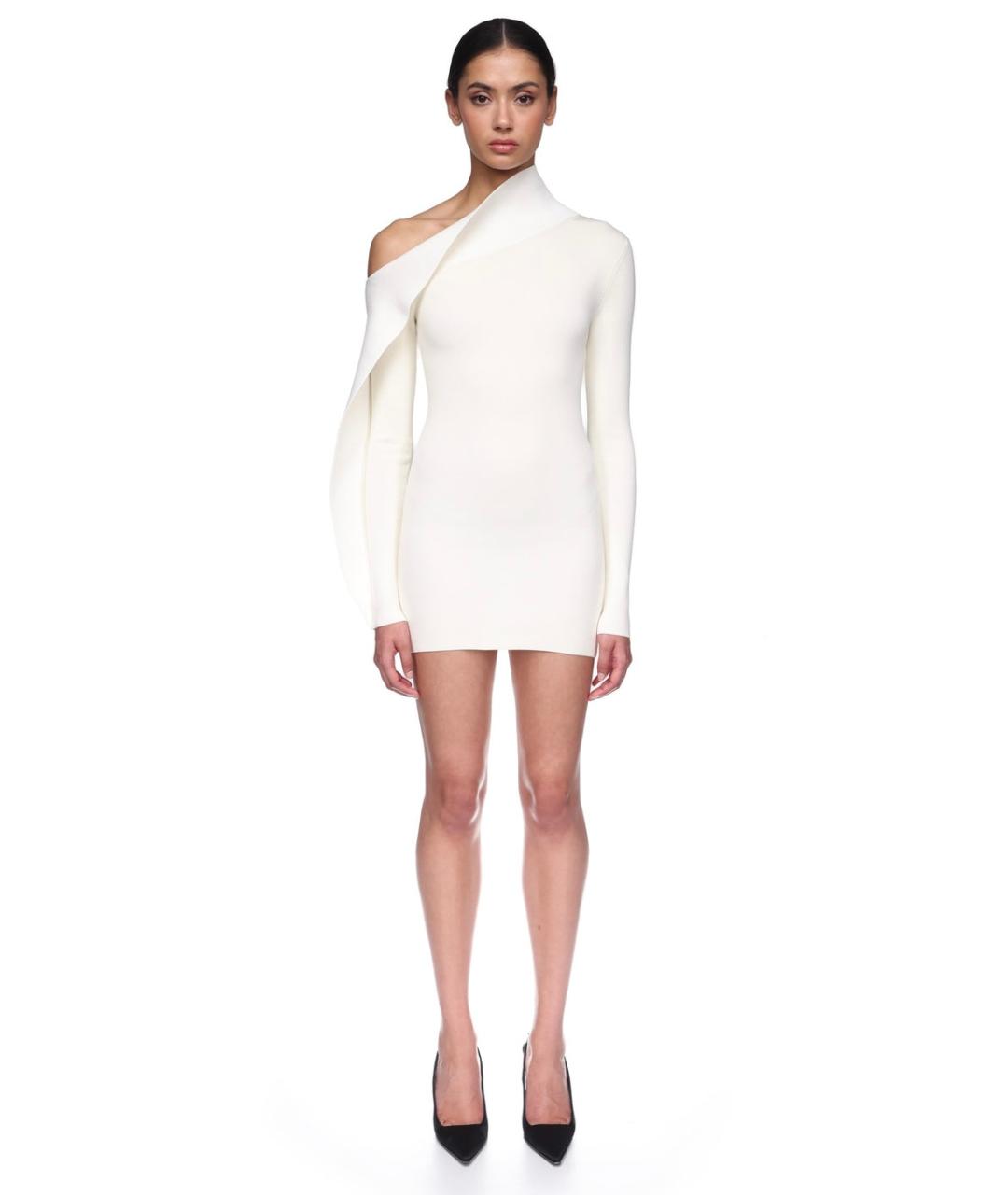 DAVID KOMA Белое коктейльное платье, фото 6