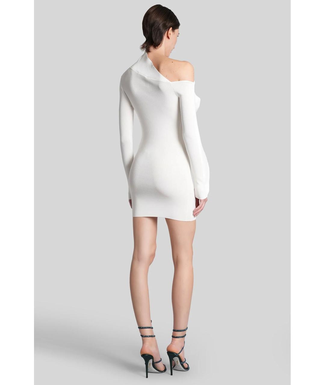 DAVID KOMA Белое коктейльное платье, фото 4