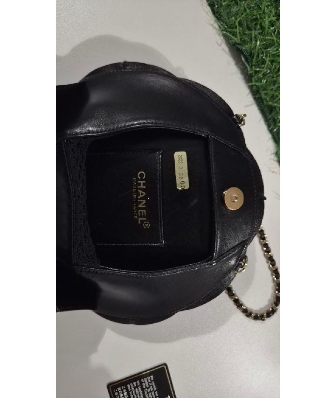 CHANEL Черная кожаная сумка через плечо, фото 5