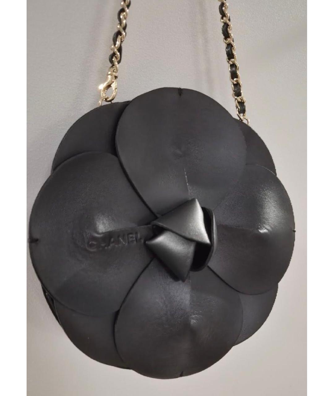 CHANEL Черная кожаная сумка через плечо, фото 9