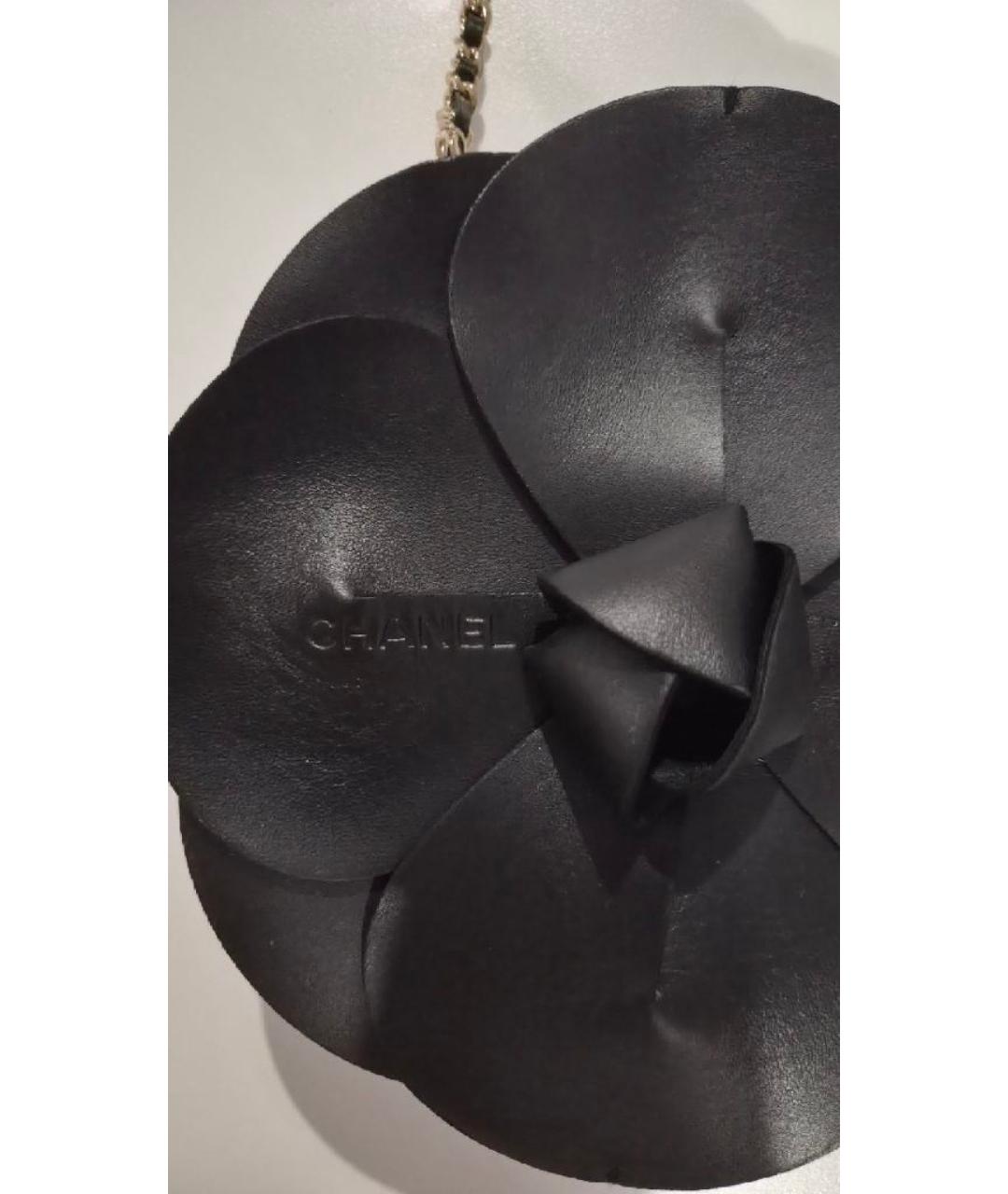CHANEL Черная кожаная сумка через плечо, фото 3