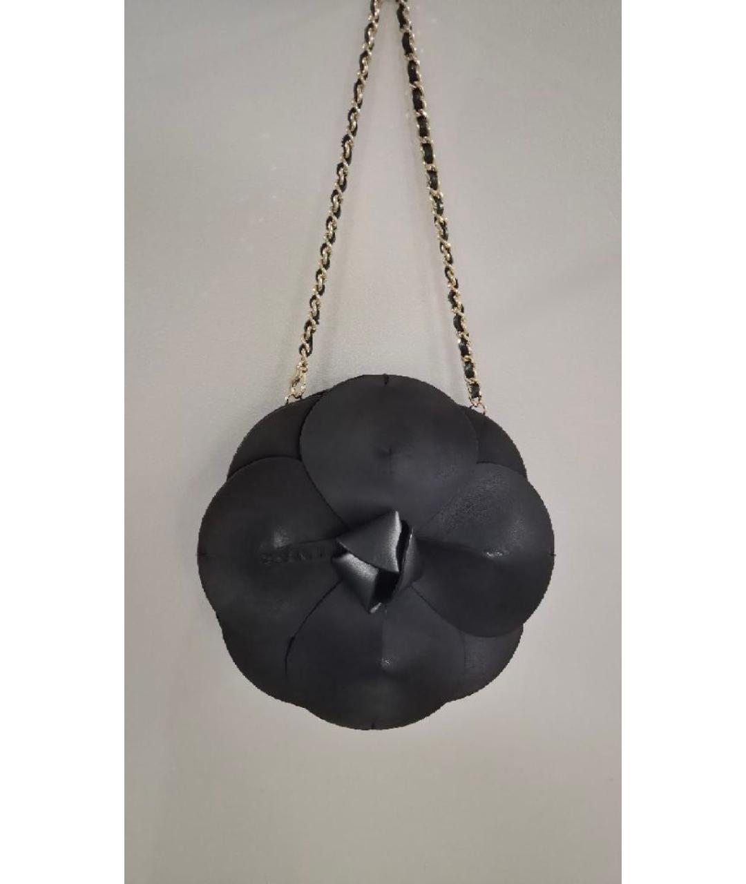 CHANEL Черная кожаная сумка через плечо, фото 2