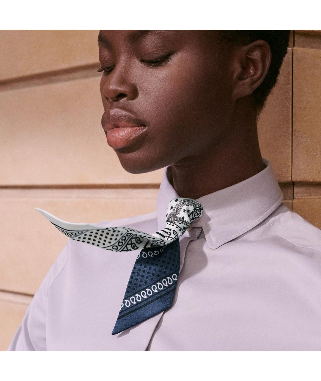 HERMES Мульти шелковый платок, фото 8