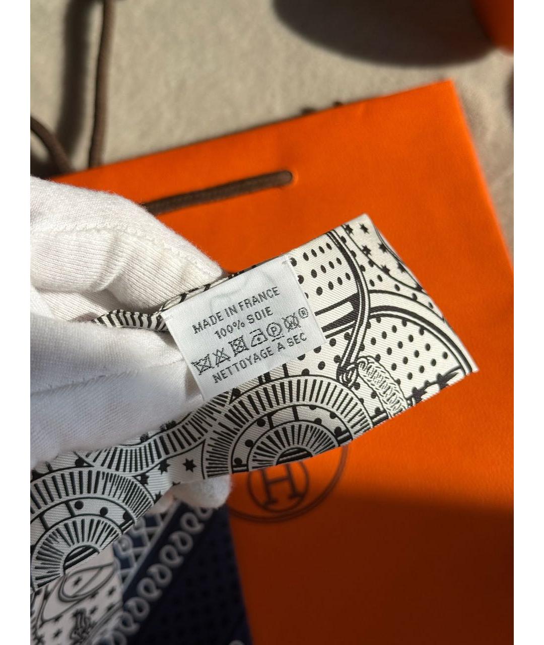 HERMES Мульти шелковый платок, фото 4