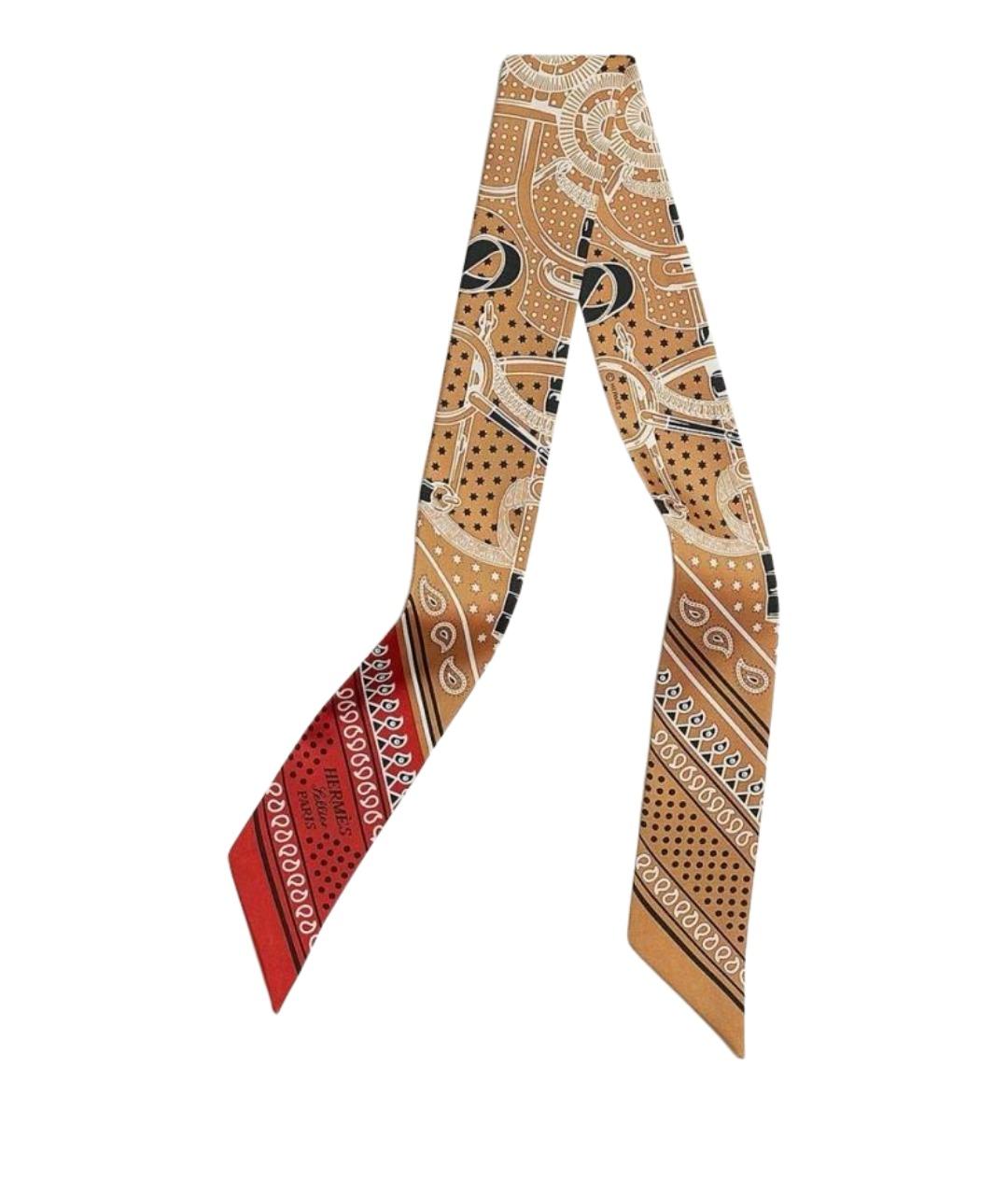 HERMES Мульти шелковый платок, фото 1