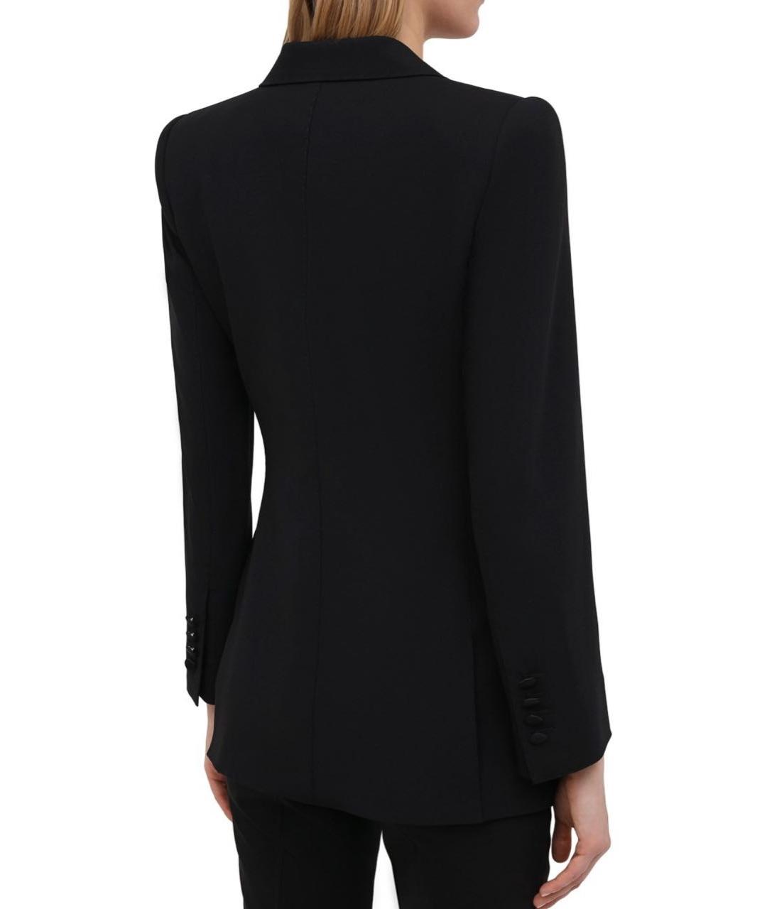 DOLCE&GABBANA Черный шерстяной жакет/пиджак, фото 4
