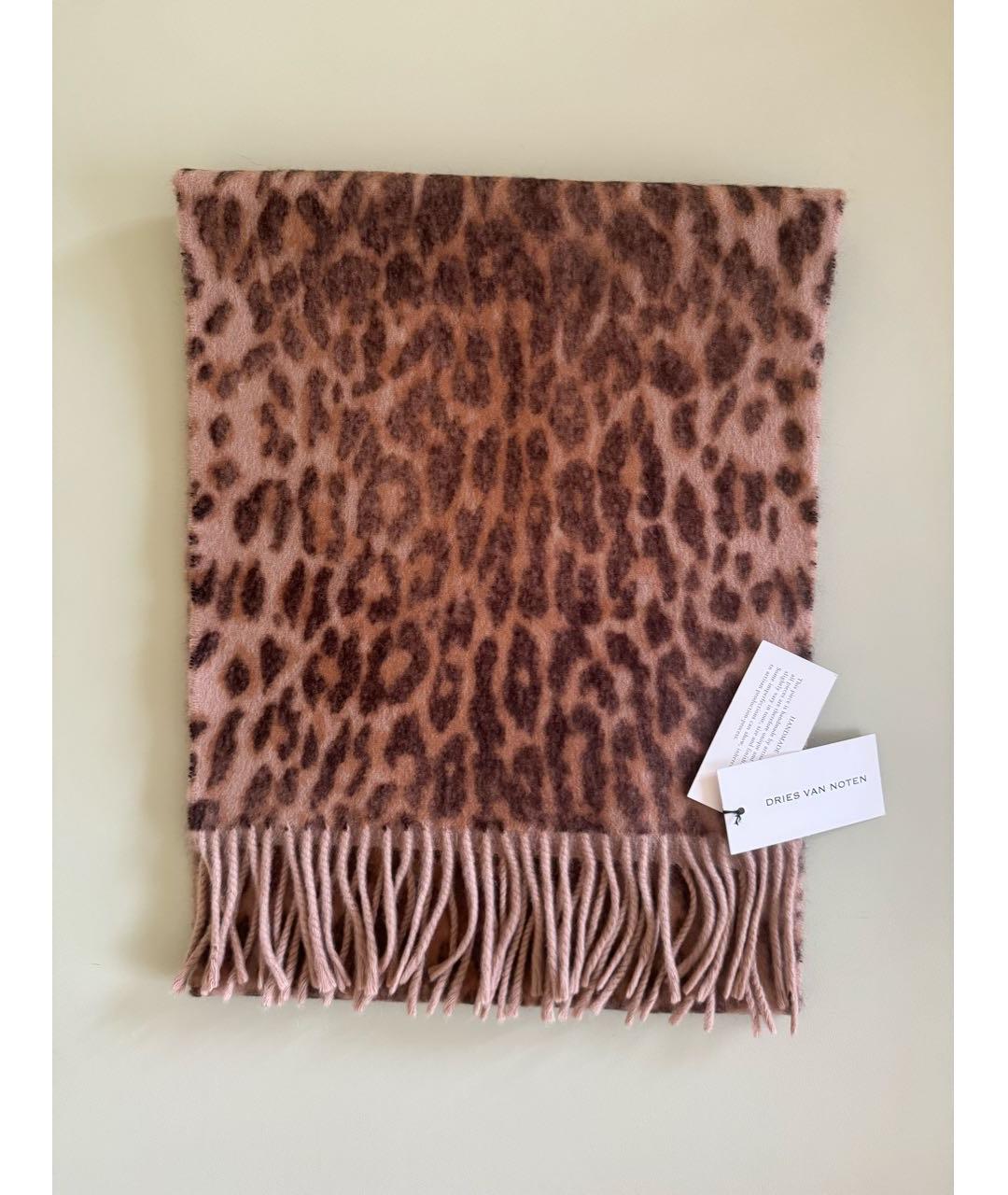 DRIES VAN NOTEN Бежевый кашемировый шарф, фото 8