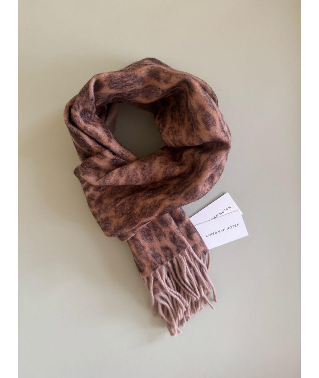 DRIES VAN NOTEN Бежевый кашемировый шарф, фото 4