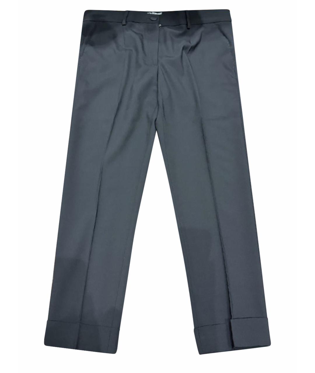 DOLCE&GABBANA Черные шерстяные брюки узкие, фото 1