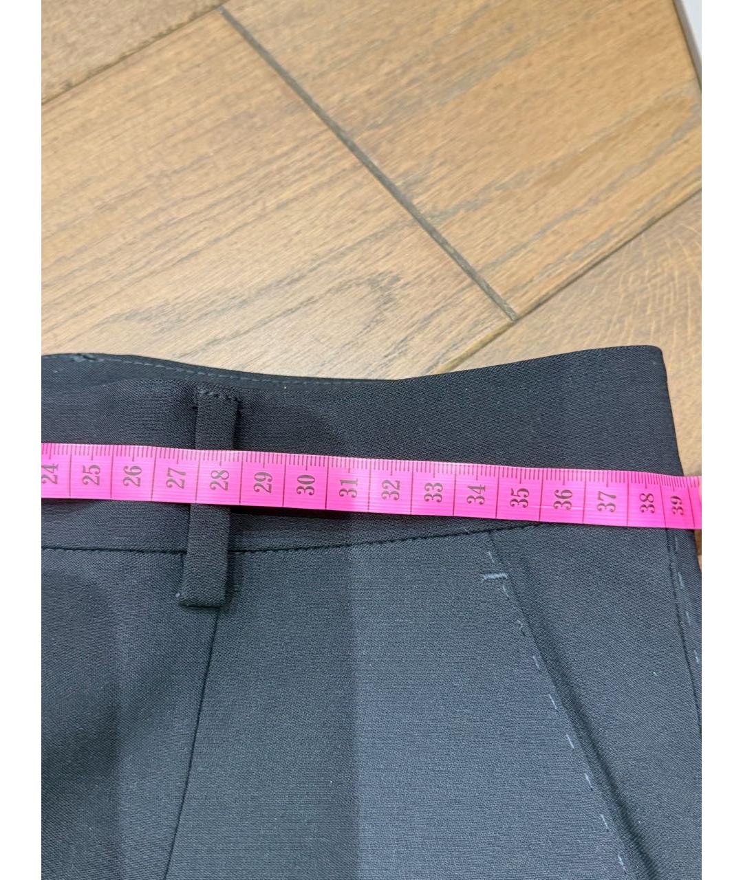 DOLCE&GABBANA Черные шерстяные брюки узкие, фото 7