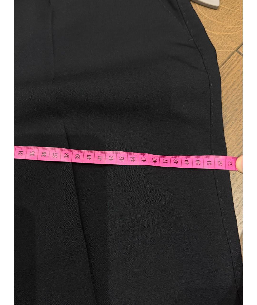 DOLCE&GABBANA Черные шерстяные брюки узкие, фото 8