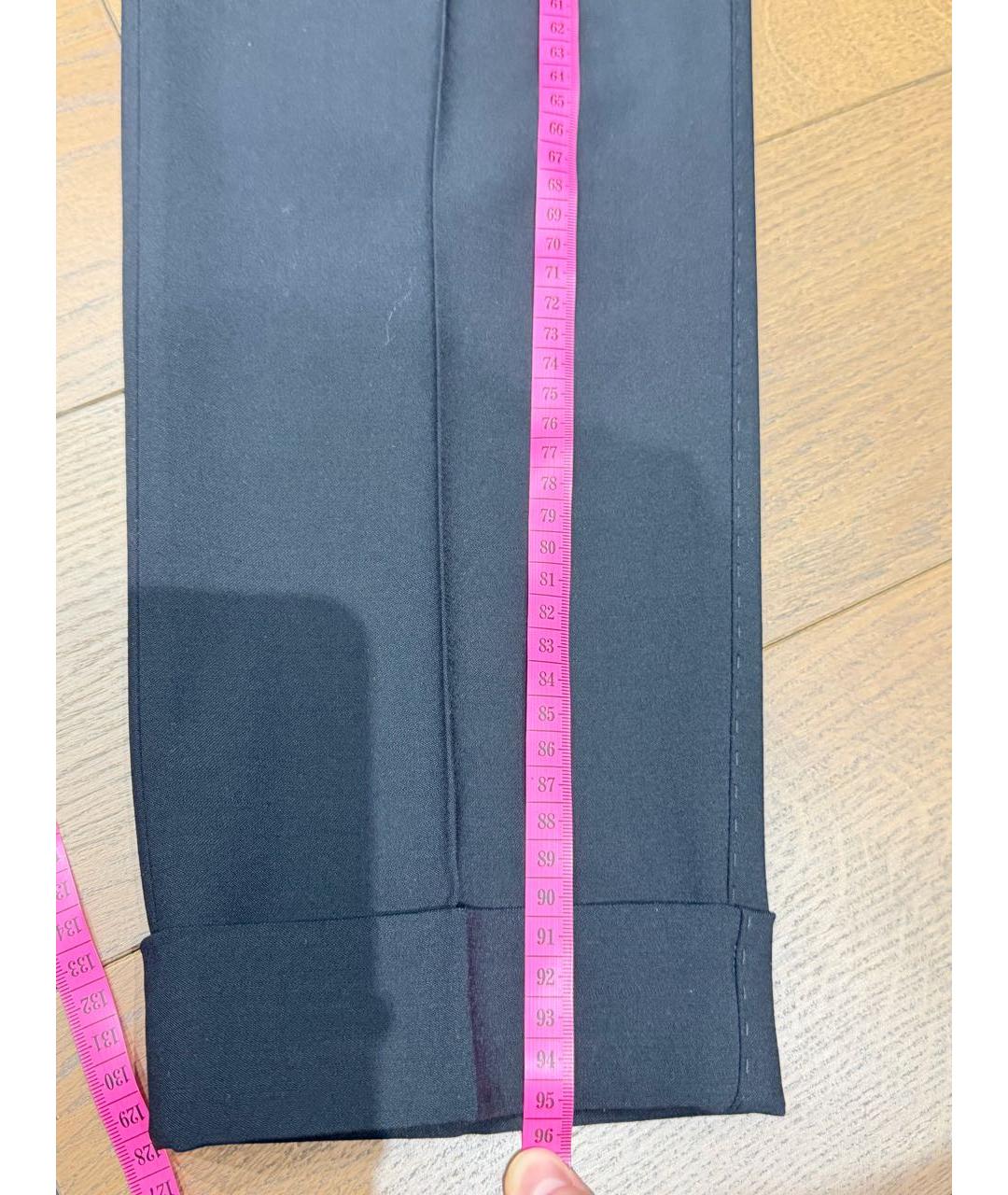 DOLCE&GABBANA Черные шерстяные брюки узкие, фото 6