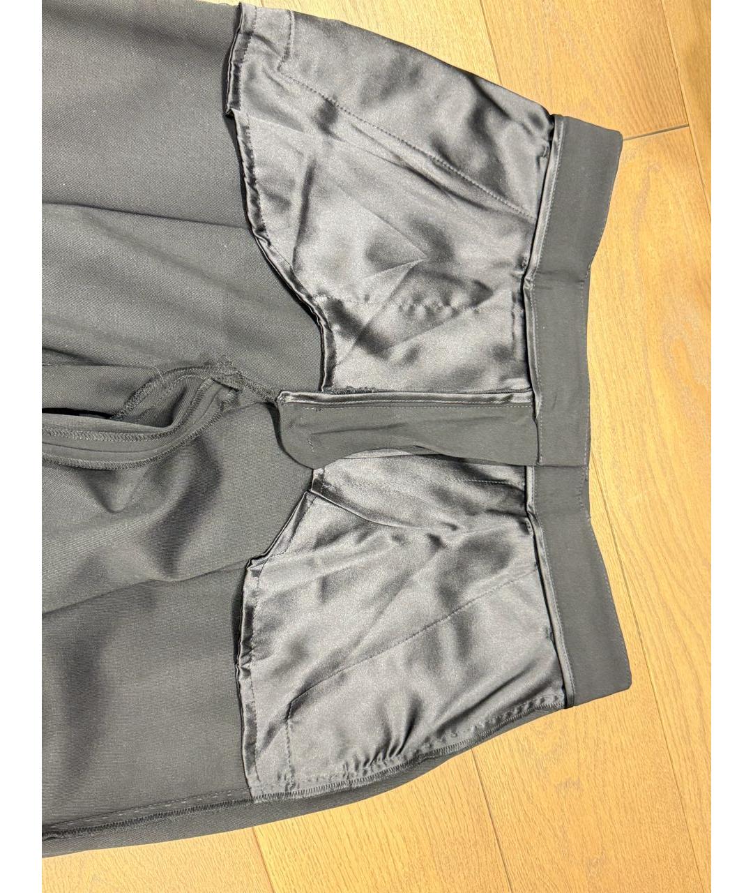 DOLCE&GABBANA Черные шерстяные брюки узкие, фото 3