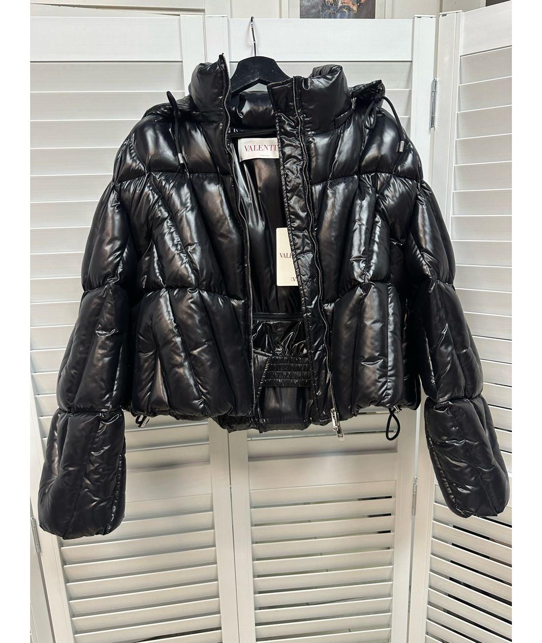 VALENTINO Черная полиэстеровая куртка, фото 5