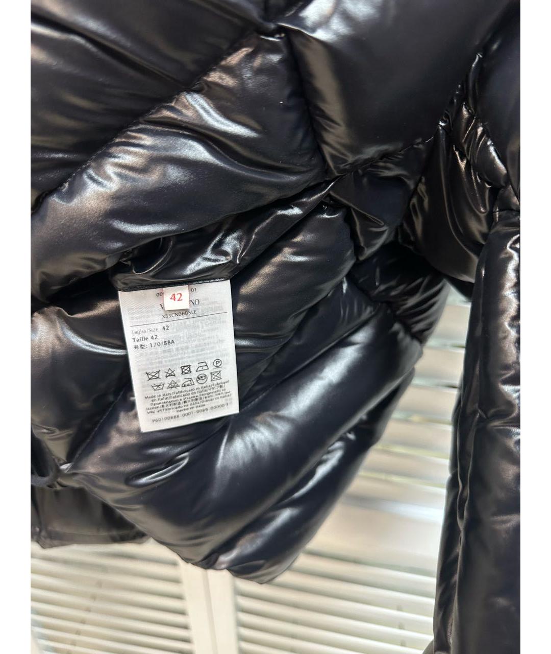 VALENTINO Черная полиэстеровая куртка, фото 4