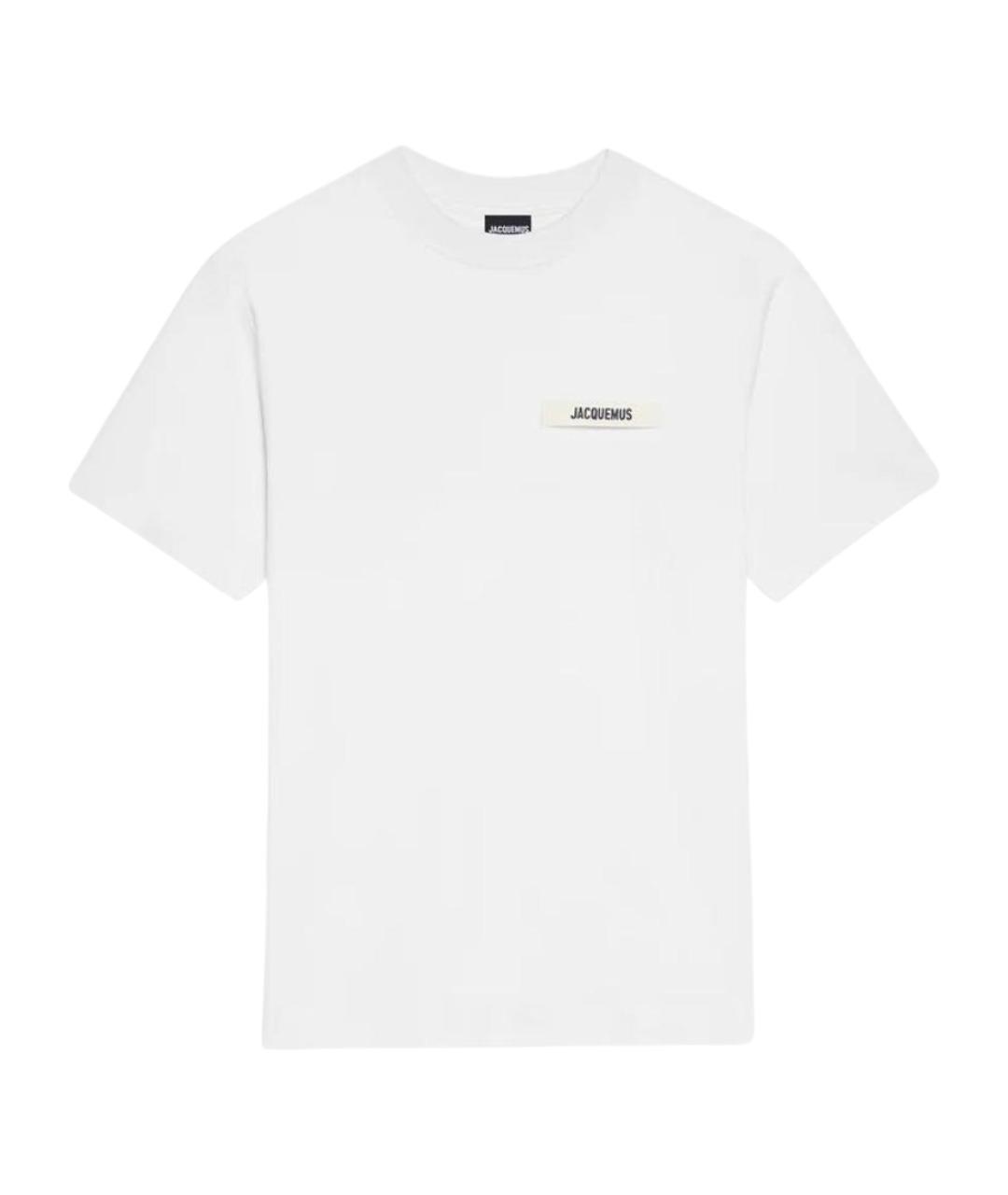 JACQUEMUS Белая хлопковая футболка, фото 1