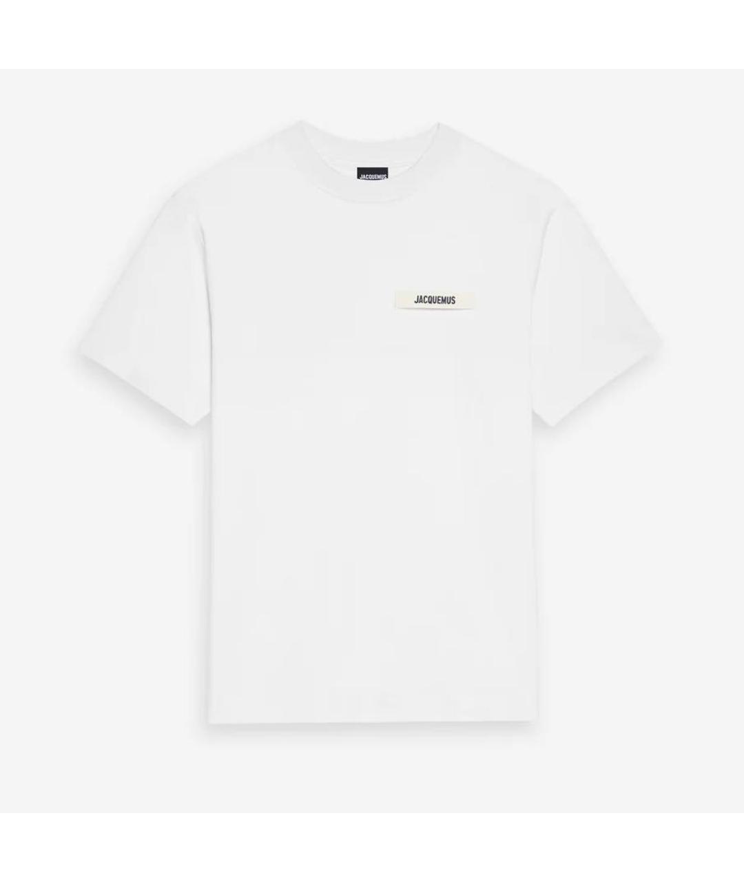 JACQUEMUS Белая хлопковая футболка, фото 9