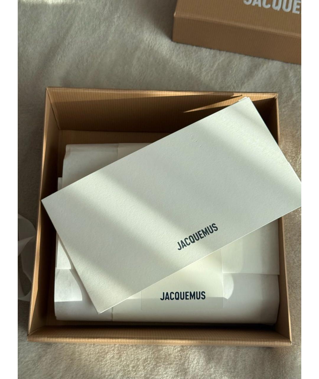 JACQUEMUS Белая хлопковая футболка, фото 6