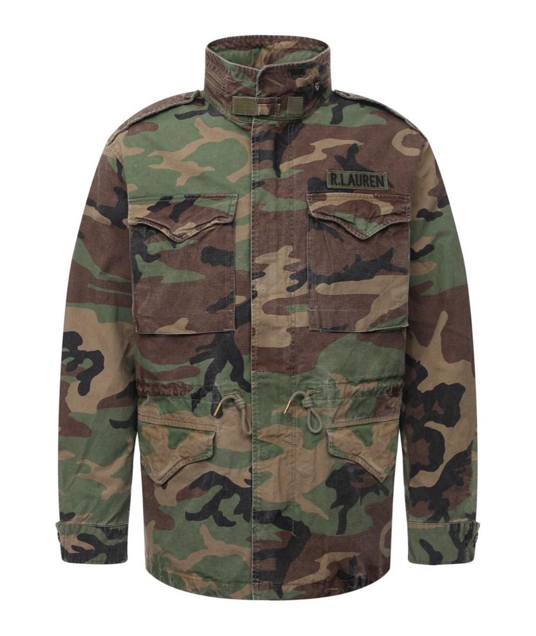 RALPH LAUREN Хаки хлопковая куртка, фото 1