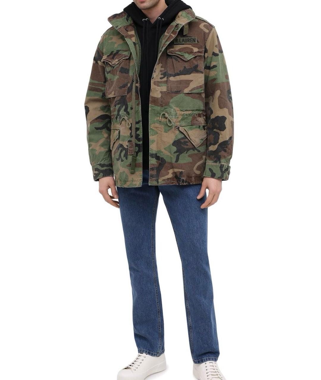 RALPH LAUREN Хаки хлопковая куртка, фото 3