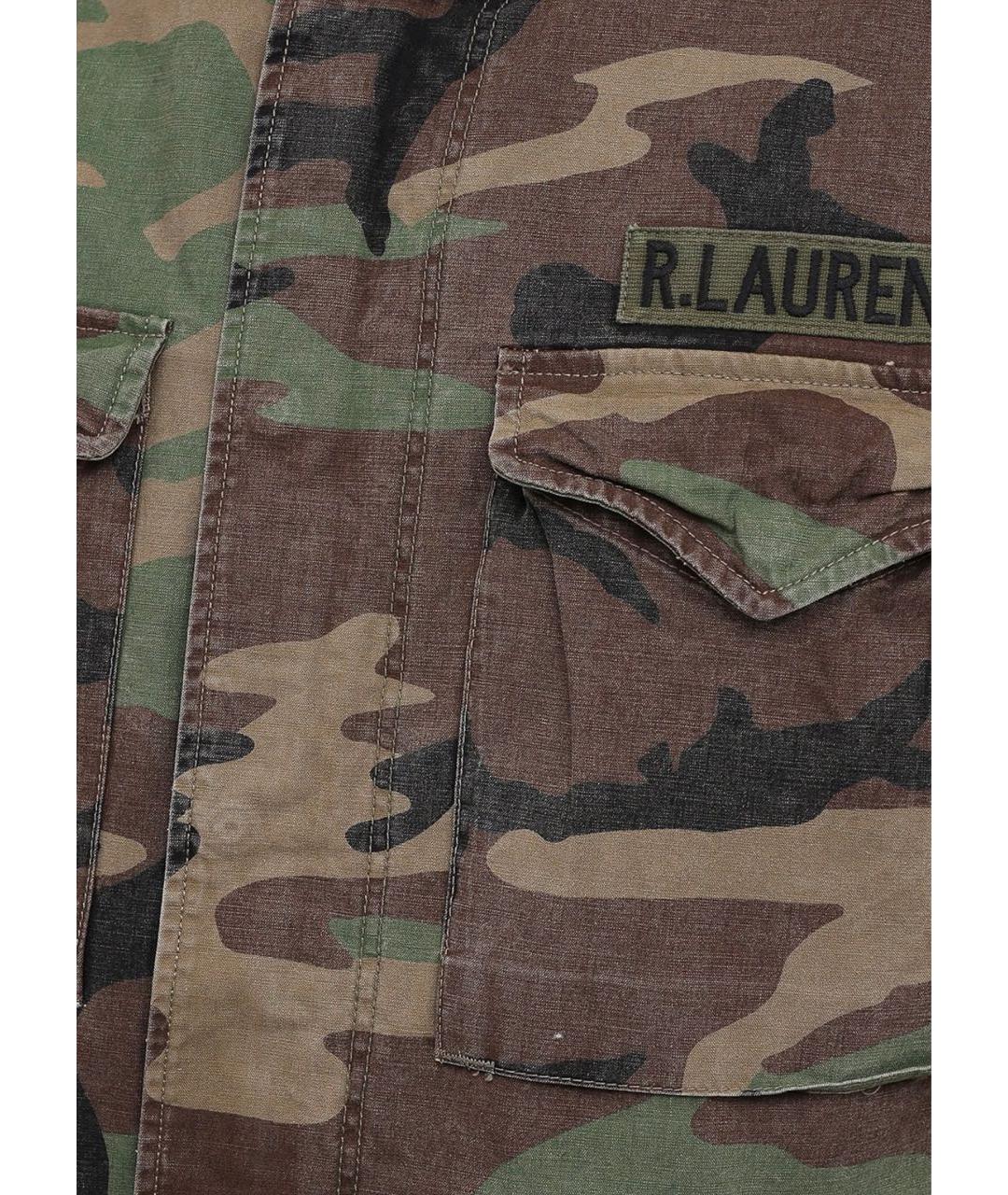 RALPH LAUREN Хаки хлопковая куртка, фото 4