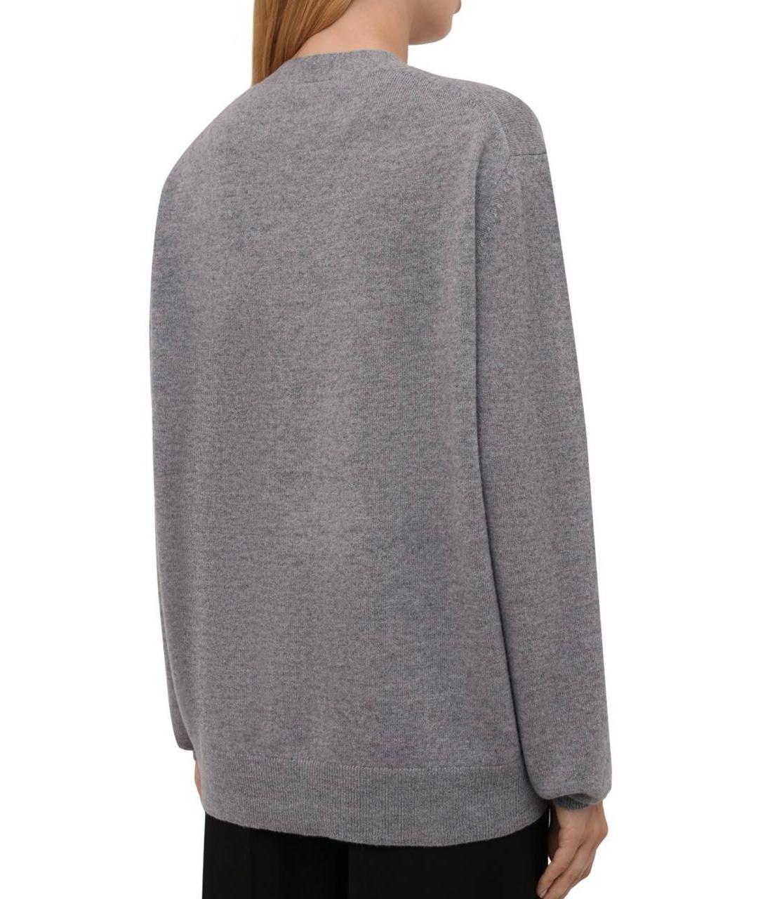 ACNE STUDIOS Серый шерстяной кардиган, фото 2