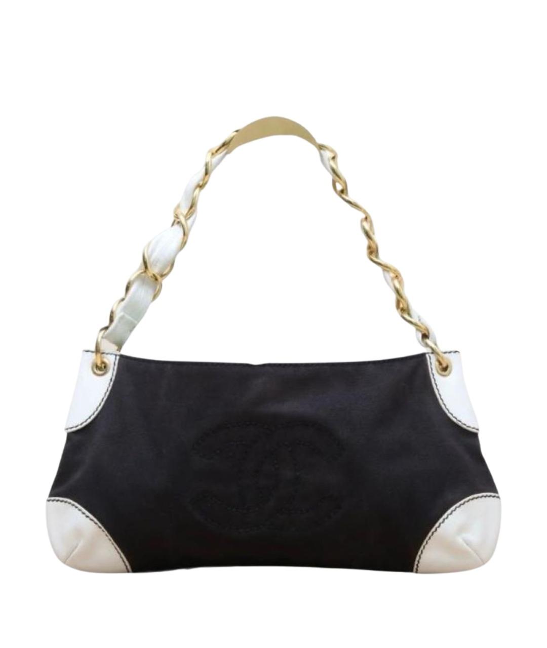 CHANEL Черная тканевая сумка через плечо, фото 1