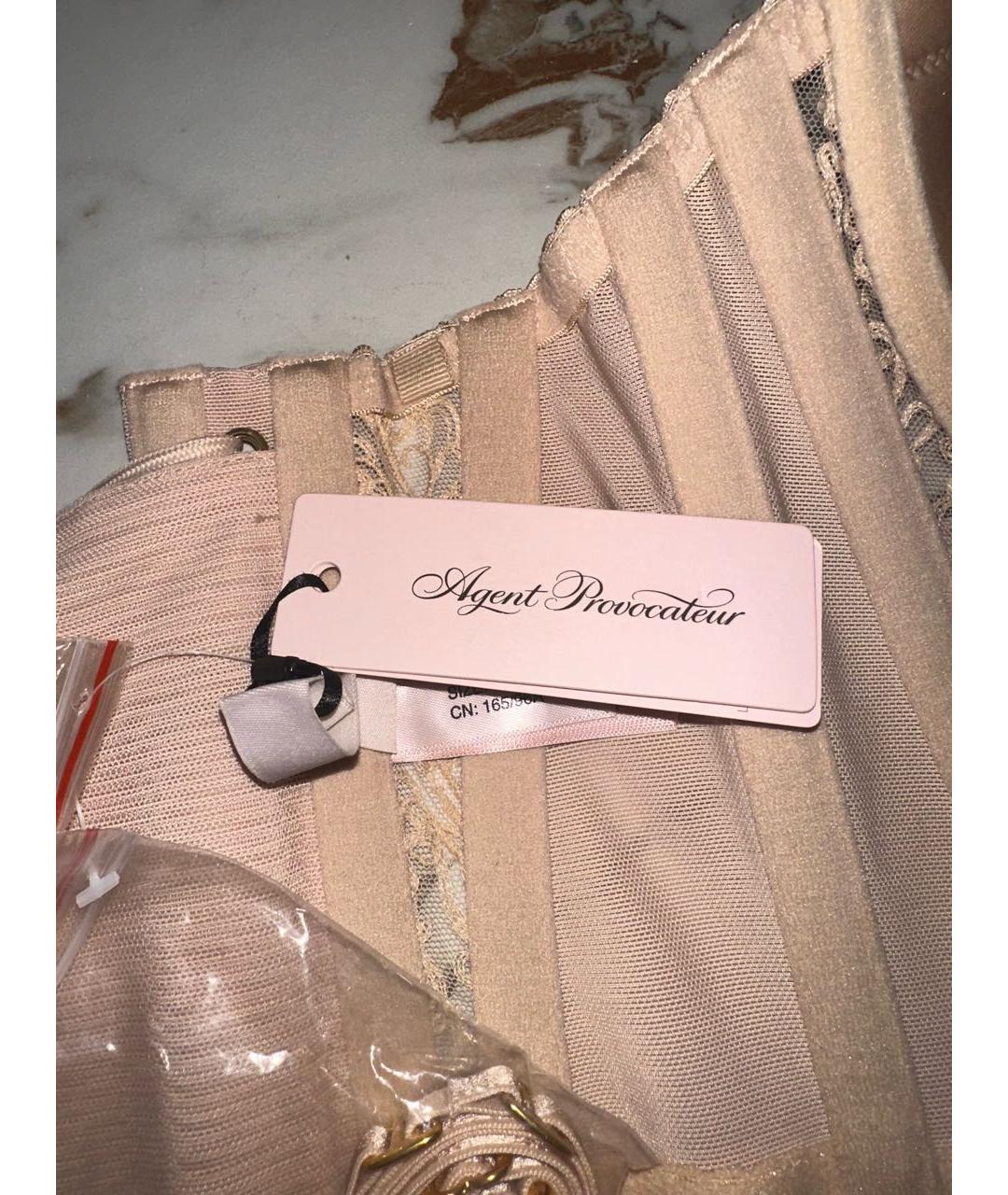 AGENT PROVOCATEUR Бежевый полиамидовый корсет, фото 3