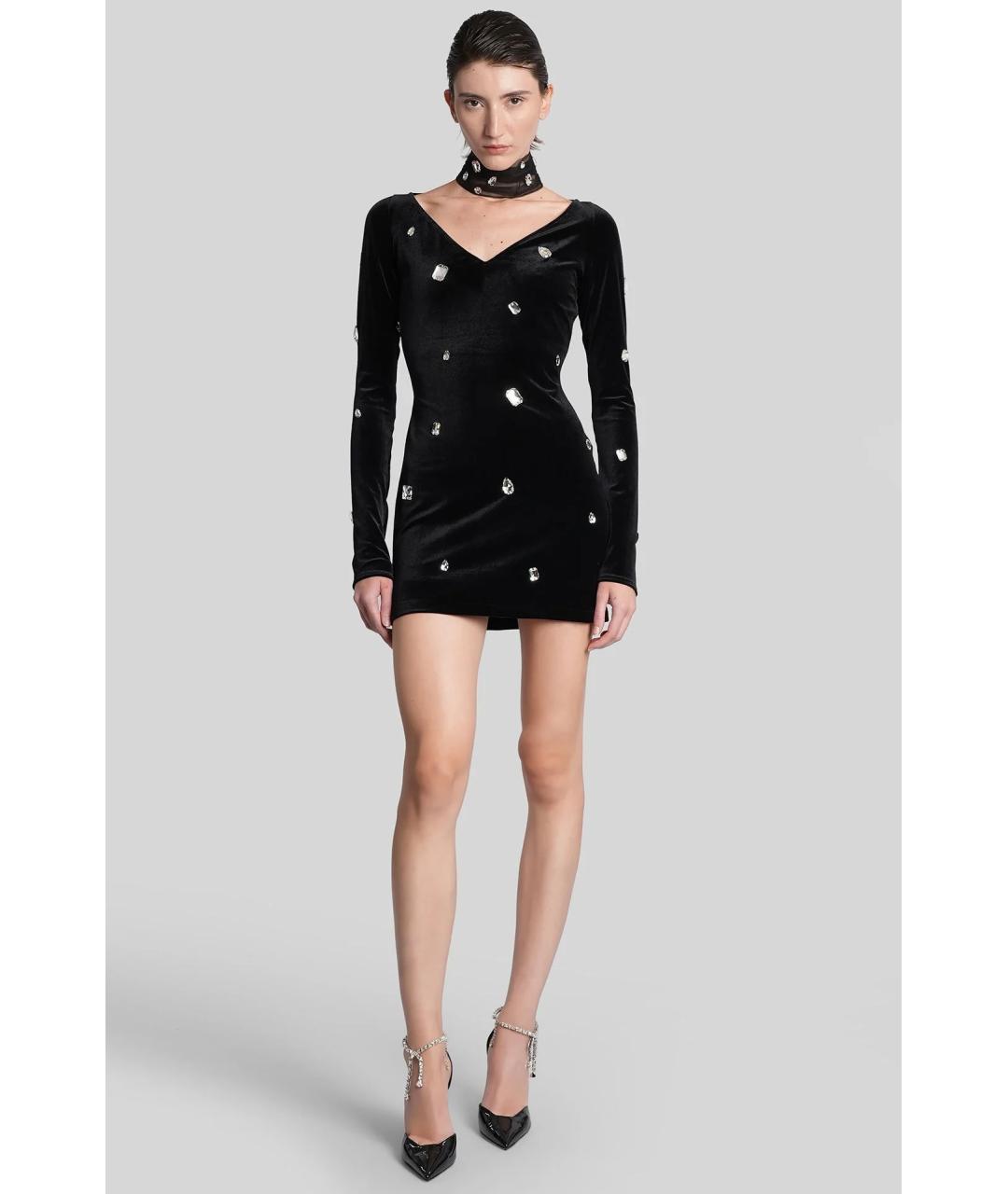 DAVID KOMA Черный синтетический чокер, фото 4