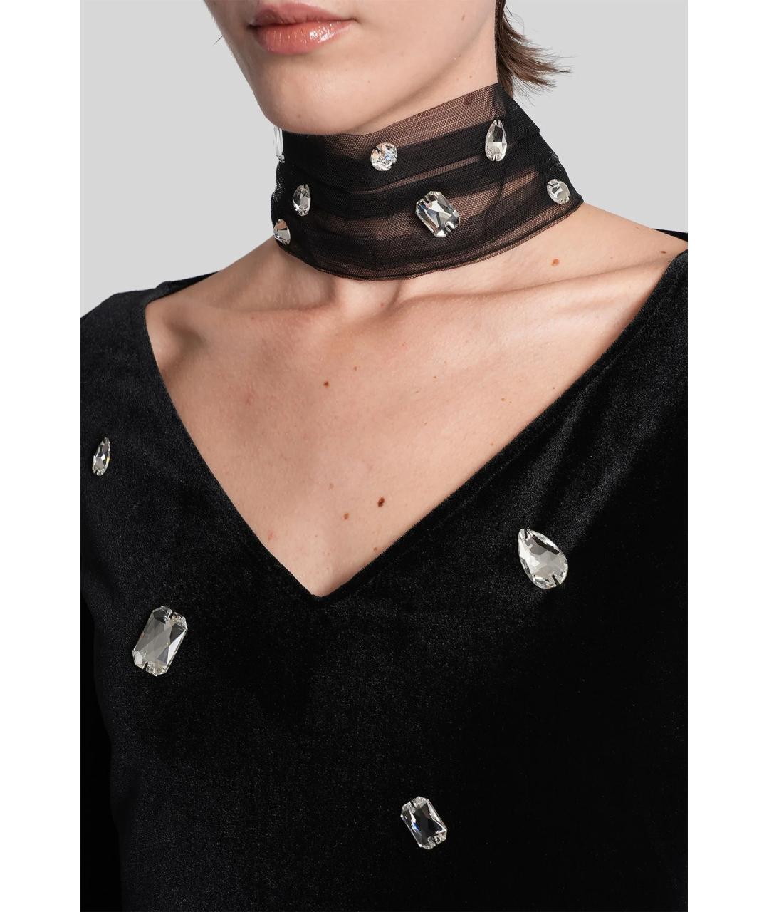 DAVID KOMA Черный синтетический чокер, фото 3