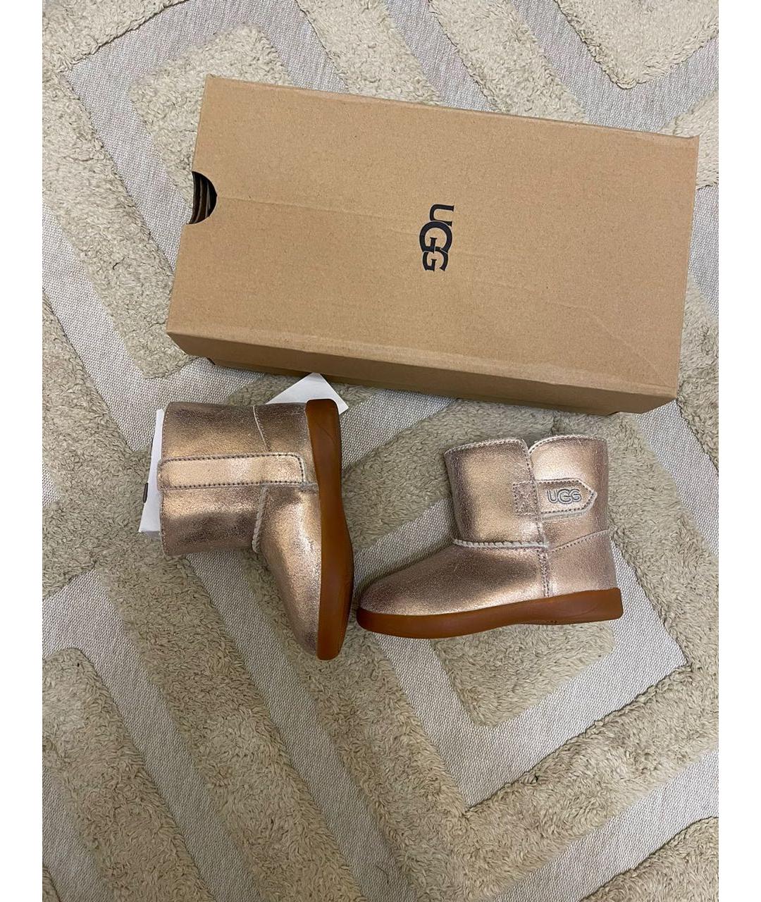 UGG AUSTRALIA Розовые кожаные ботинки, фото 8