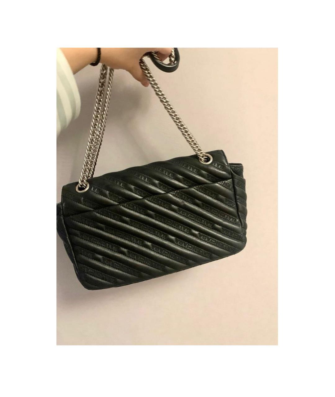 BALENCIAGA Черная кожаная сумка через плечо, фото 5