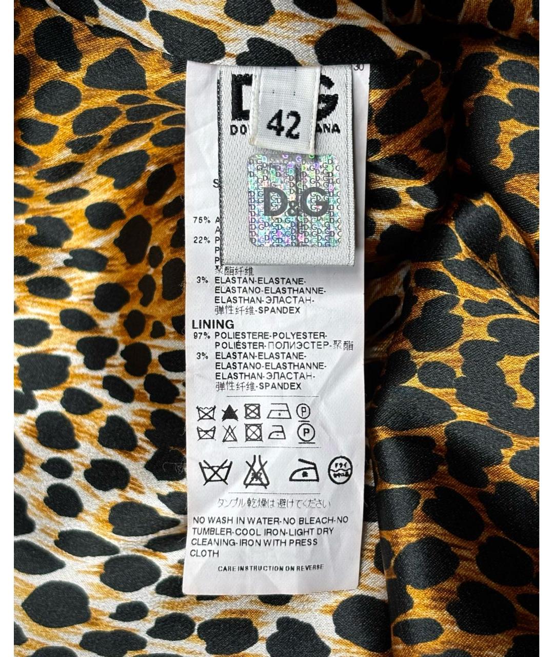 DOLCE&GABBANA Темно-синее ацетатное коктейльное платье, фото 7