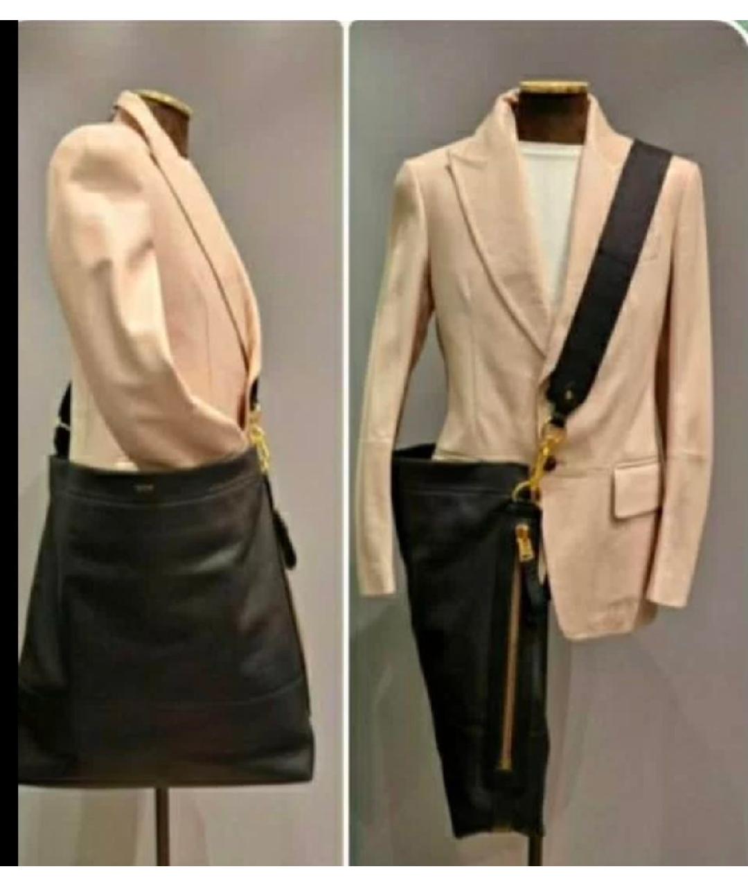 TOM FORD Черная кожаная сумка на плечо, фото 2