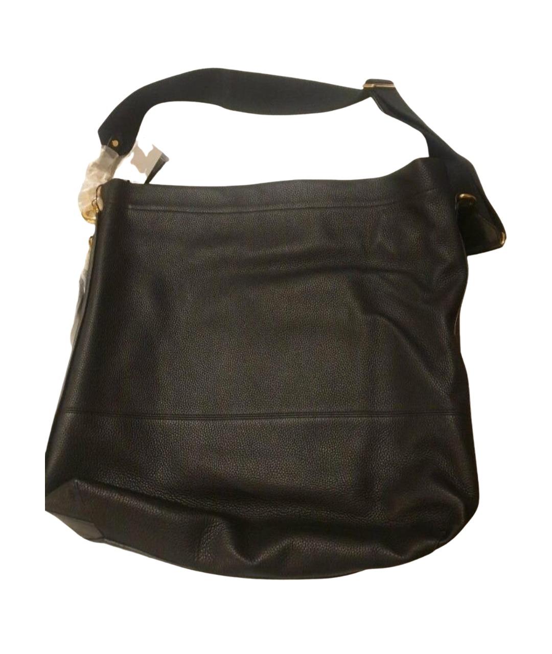 TOM FORD Черная кожаная сумка на плечо, фото 1