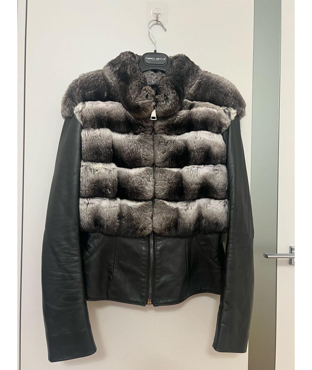 GIULIANA TESO Серая меховая куртка, фото 3