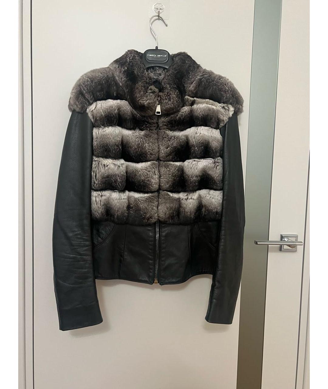 GIULIANA TESO Серая меховая куртка, фото 9