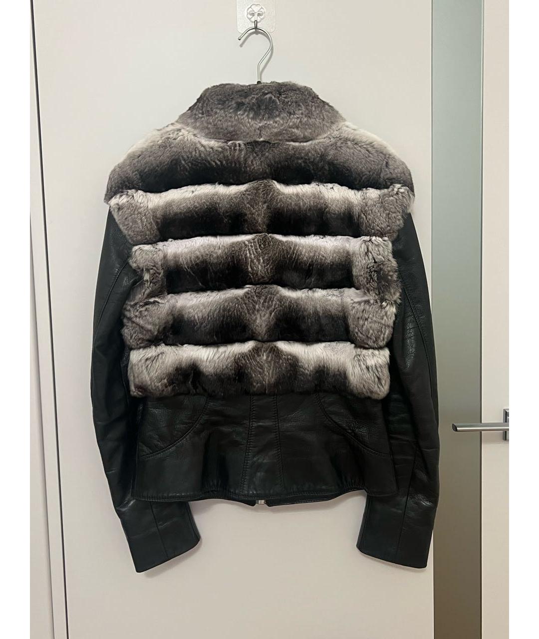GIULIANA TESO Серая меховая куртка, фото 2