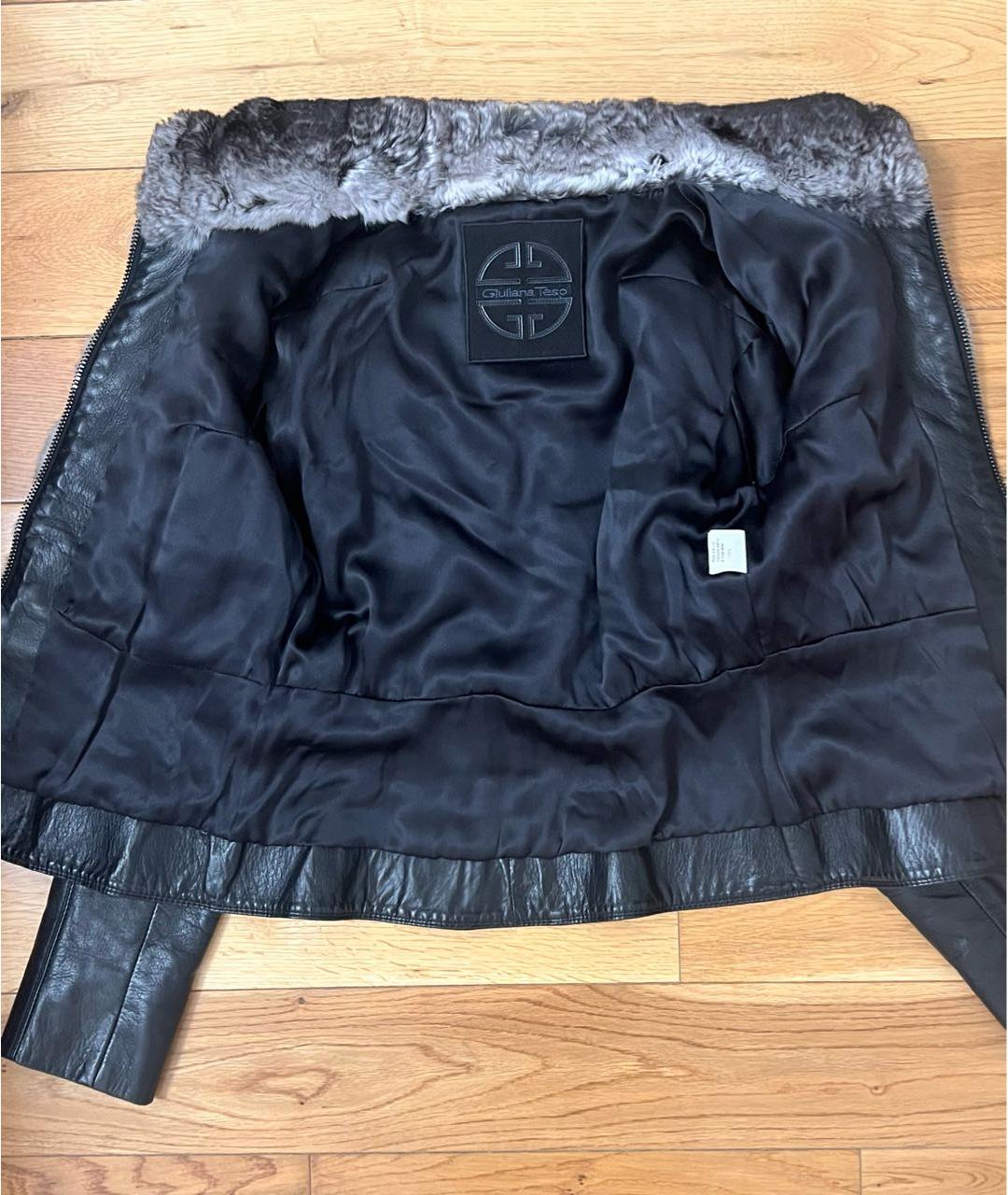 GIULIANA TESO Серая меховая куртка, фото 6