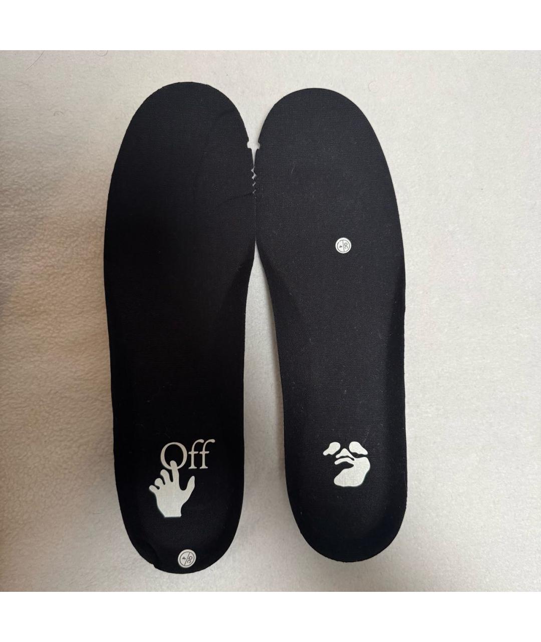 OFF-WHITE Черные резиновые высокие ботинки, фото 5