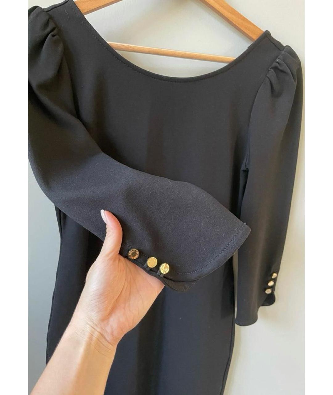 JUICY COUTURE Черное вискозное коктейльное платье, фото 4