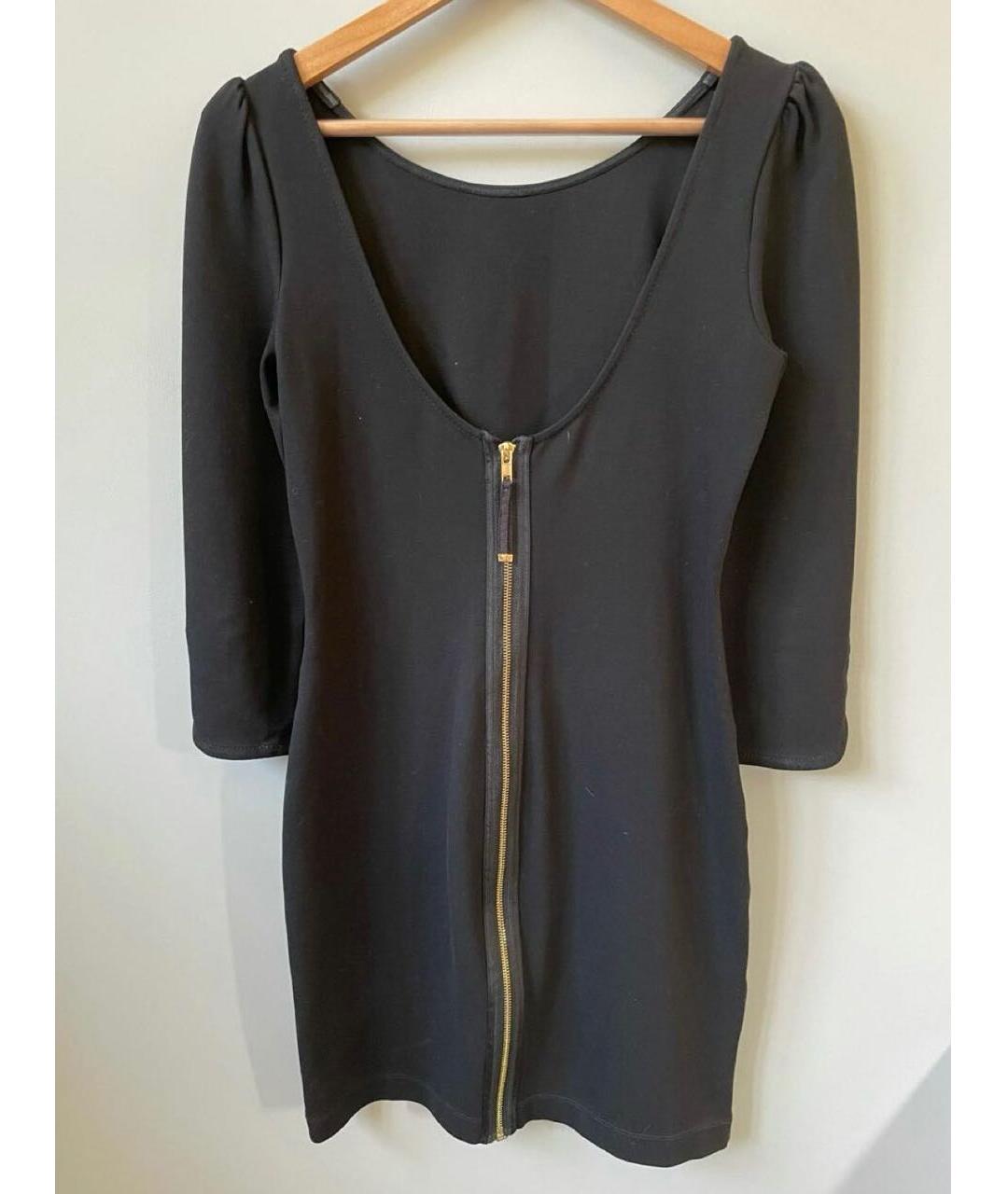 JUICY COUTURE Черное вискозное коктейльное платье, фото 2