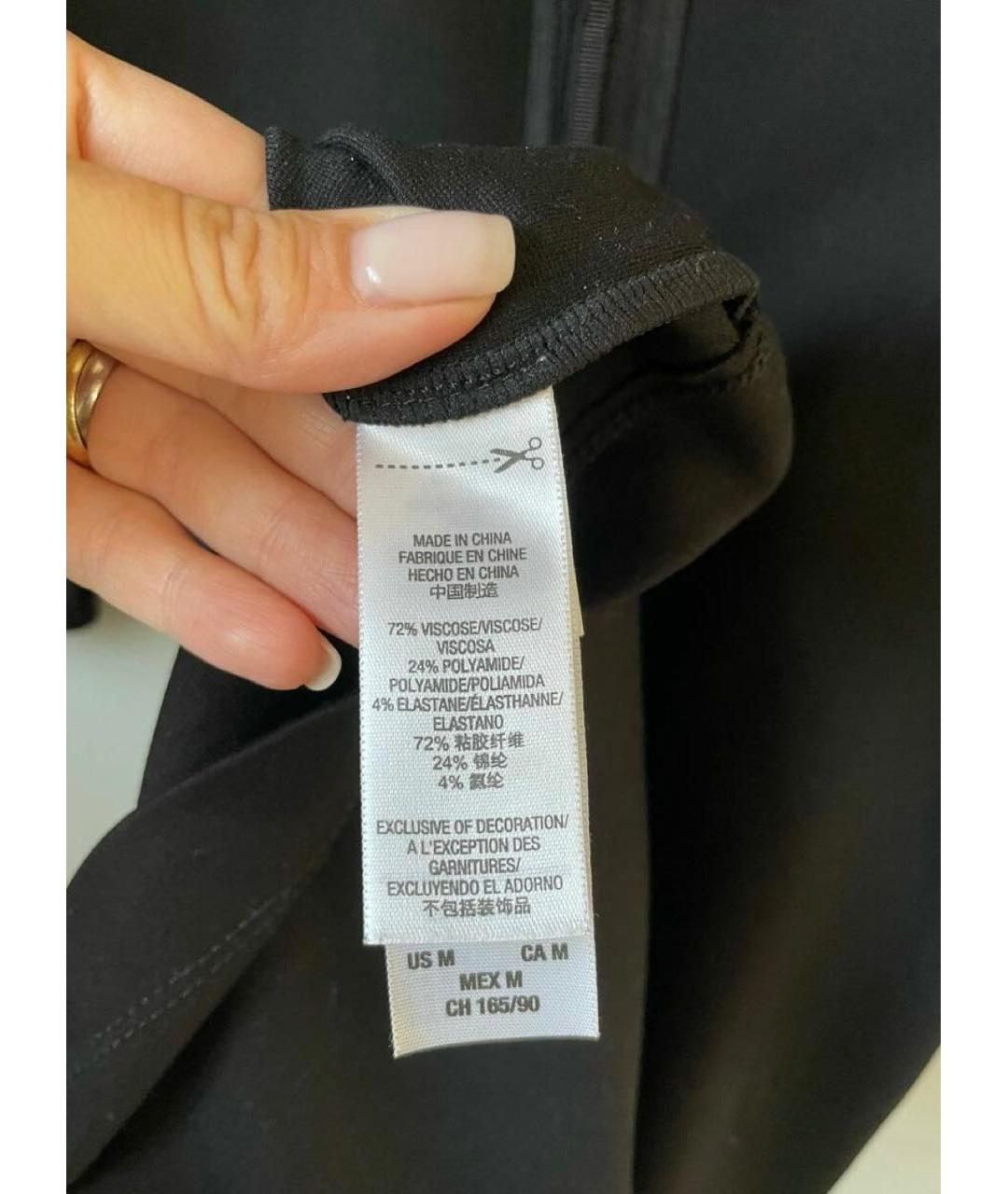 JUICY COUTURE Черное вискозное коктейльное платье, фото 3