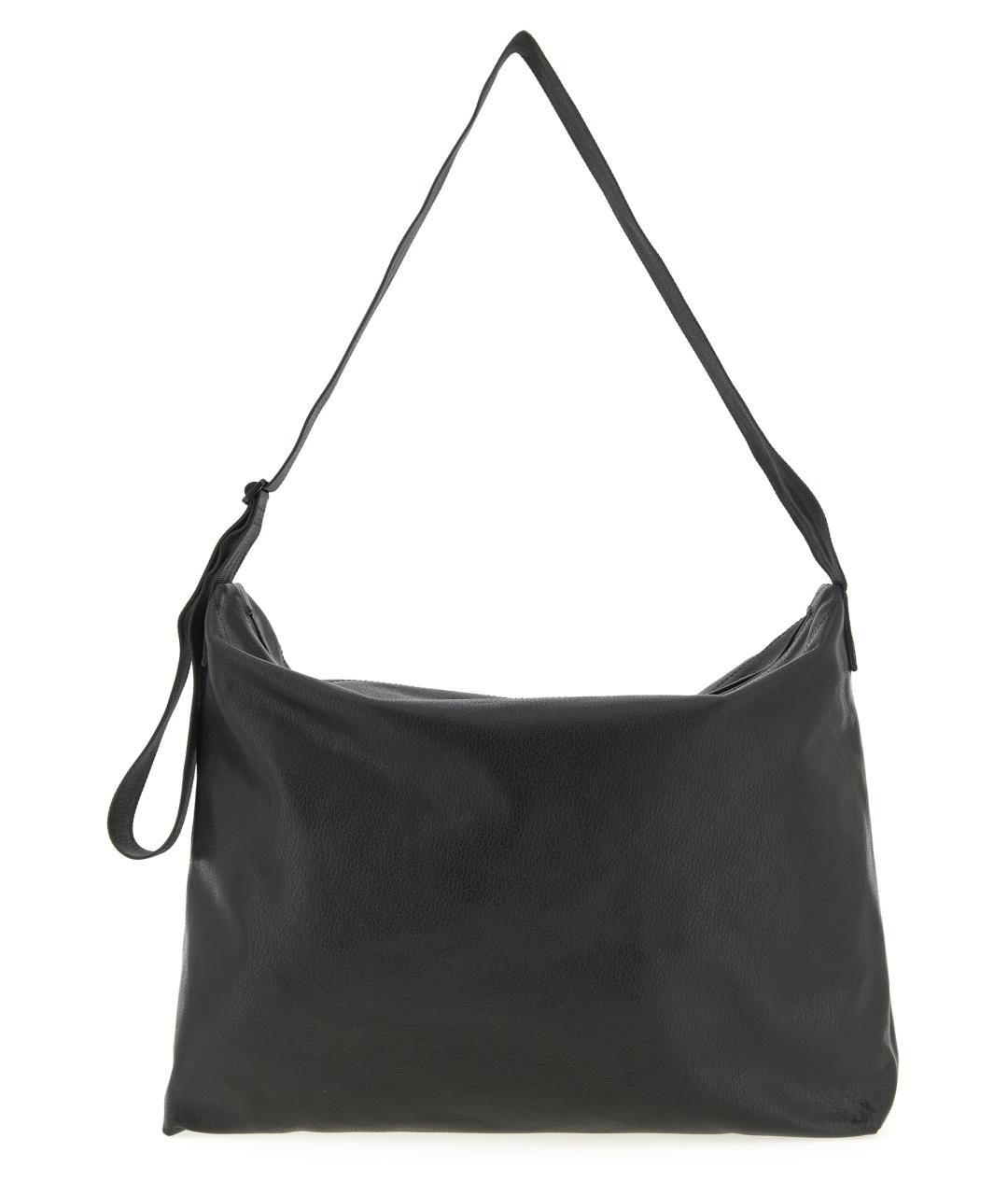 LEMAIRE Черная кожаная сумка на плечо, фото 1