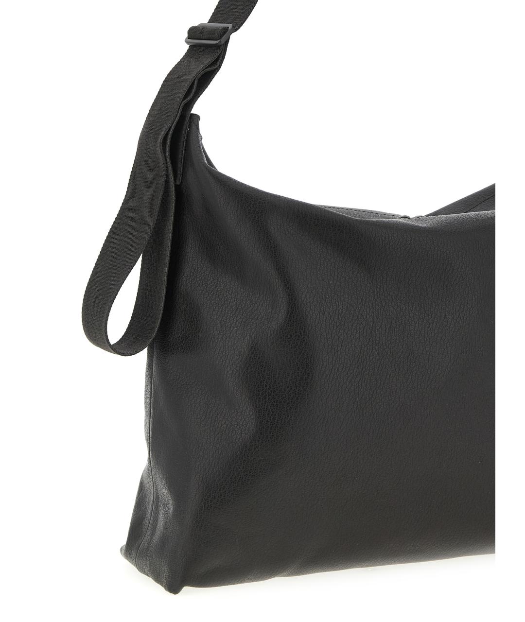 LEMAIRE Черная кожаная сумка на плечо, фото 2