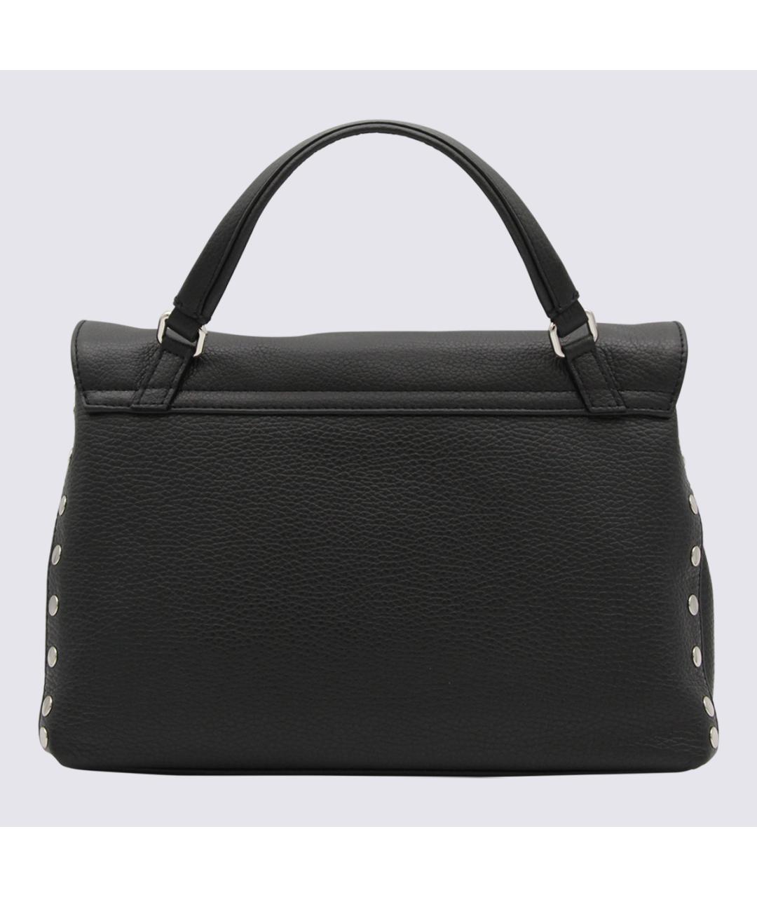 ZANELLATO Черная кожаная сумка с короткими ручками, фото 2